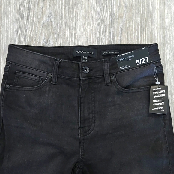 New With Tags KENDALL + KYLIE Ultra Babe Skinnys Black Grey Size 5 / 27 - Picture 5 of 10